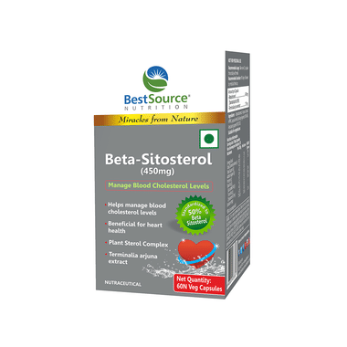 BestSource Nutrition Beta-Sitosterol 450mg Veg Capsule