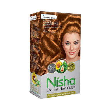 Nisha Creme Hair Color Honey Blonde