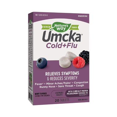 Nature's Way Umcka Cold+Flu Tablet