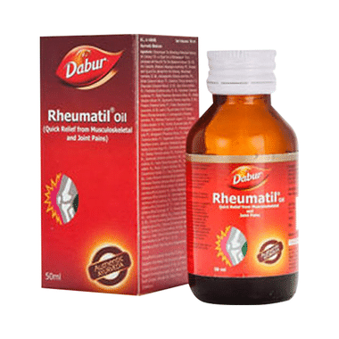 Dabur Rheumatil Oil For Joint Pain Relief | For Backache, Knee Pain & Shoulder Pain