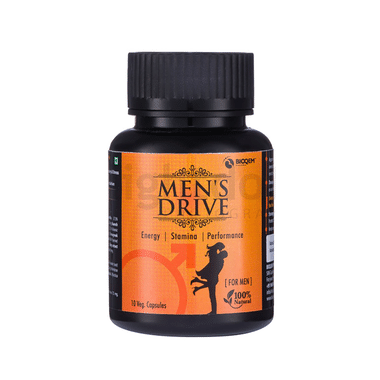 Bioqem Pharma Men's Drive | Veg Capsule For Stamina, Energy & Performance