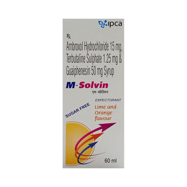 M-Solvin Expectorant Lime and Orange Sugar Free
