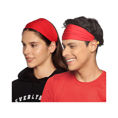 Boldfit Gym Head Band Red