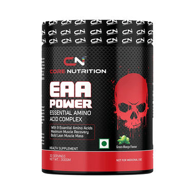 Core Nutrition EAA Power Essential Amino Acid Complex Powder Green Mango