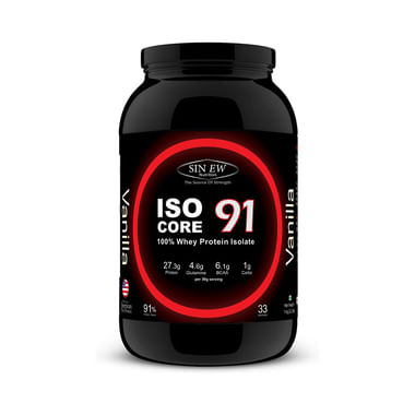 Sinew Nutrition Isocore91 100% Whey Protein Isolate Powder Vanilla