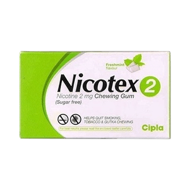 Nicotex 2mg Chewing Gums Fresh Mint Pack Of 2