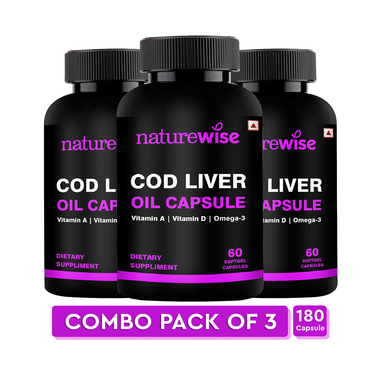 Naturewise COD Liver Oil Softgel Capsule (60 Each)