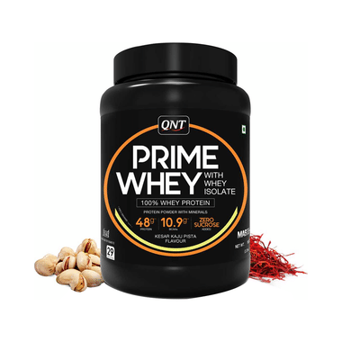 QNT Prime Whey Isolate Powder Kesar Kaju Pista