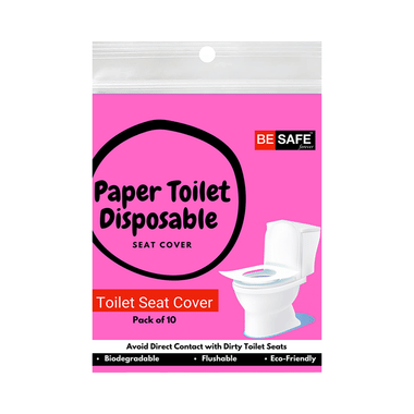 Be Safe Forever Disposable Paper Toilet Seat Cover (10 Each) Pink