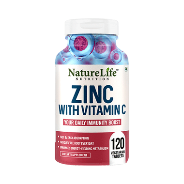 Nature Life Nutrition Zinc With Vitamin C Vegetarian Tablet