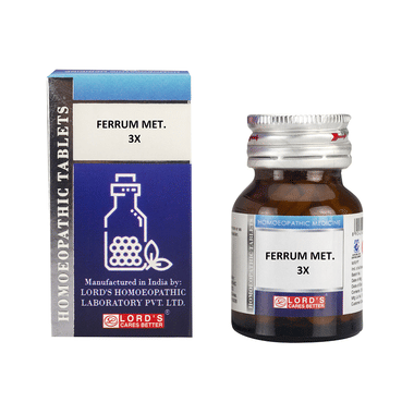 Lord's Ferrum Met Trituration Tablet 3X