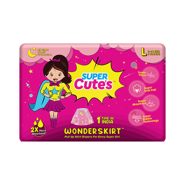 Super Cute's Large Wonderskirt Pull Up Skirt Diaper (2 Each)