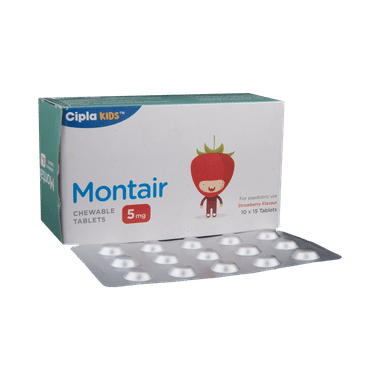 Montair 5mg Chewable Tablet Strawberry