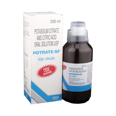 Potrate SF Potassium Citrate And Citric Acid Oral Solution | Sugar-Free