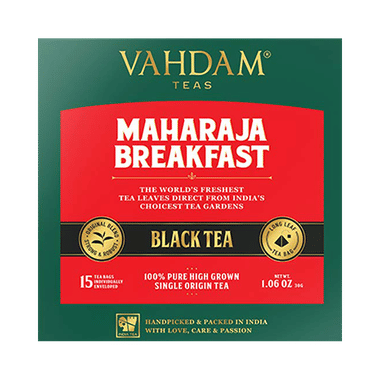 Vahdam Maharaja Breakfast Teas Black Tea (2gm Each)