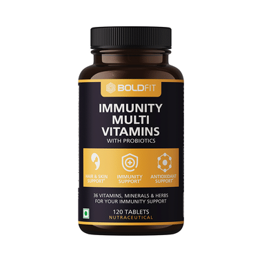 Boldfit Immunity Multi Vitamins with Probiotics Tablet