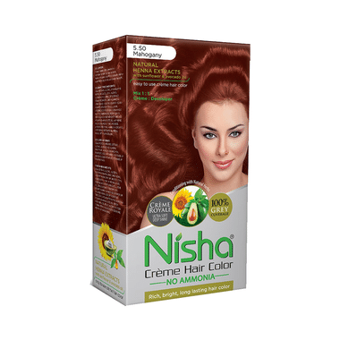 Nisha Creme Hair Color Mahogany