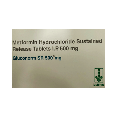 ग्लूकोनोर्म एसआर 500mg टैबलेट