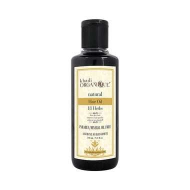 Khadi Organique Natural Hair Oil Paraben/Mineral Oil Free 18 Herbs
