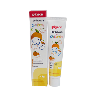 pigeon toothpaste orange