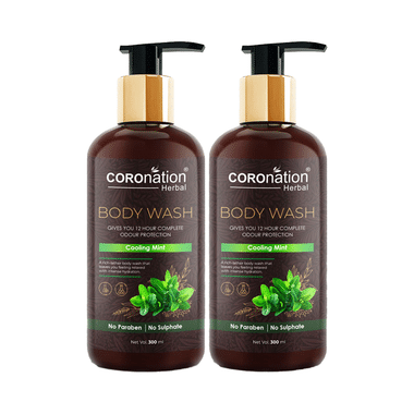 Coronation Herbal Cooling Mint Body Wash (300ml Each)