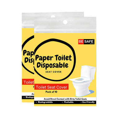 Be Safe Forever Disposable Paper Toilet Seat Cover (10 Each) Yellow