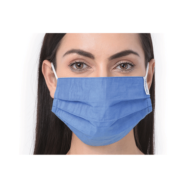 OrchidPlus 6 Ply Protect Face Mask Universal Aqua Blue