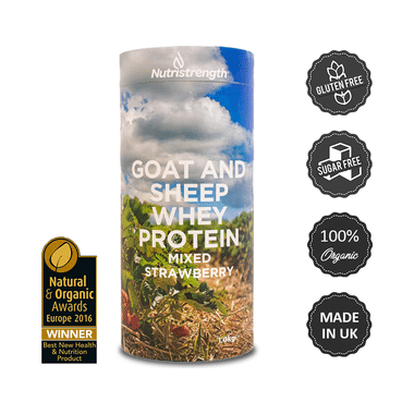 Nutristrength Goat And Sheep Whey Protein Powder Mixed Strawberry