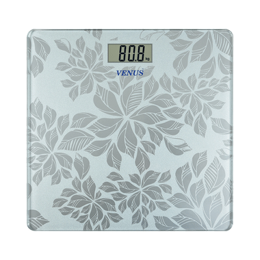 Venus Prime Lightweight ABS Digital/LCD Personal Health Body Weight Weighing Scale Silver Glass