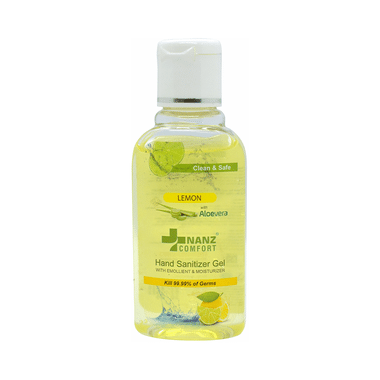 Nanz Comfort Lemon With Aloevera Hand Sanitizer Gel