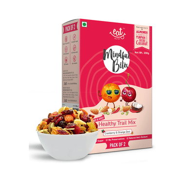 Eat Anytime Mindful Bytes Healthy Trail Mix Cranberry And Orange Zest