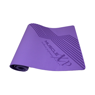 MuscleXP Designer Yoga Mat with Cover Bag 6mm Purple