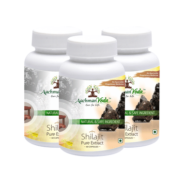 Aachman Veda Shilajit Pure Extract Capsule (60 Each)