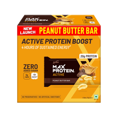 RiteBite Max Protein Active 20 Gm Protein  Bar (70gm Each) Peanut Butter