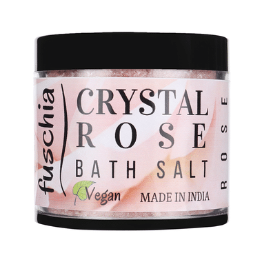 Fuschia Bath Salt Crystal Rose