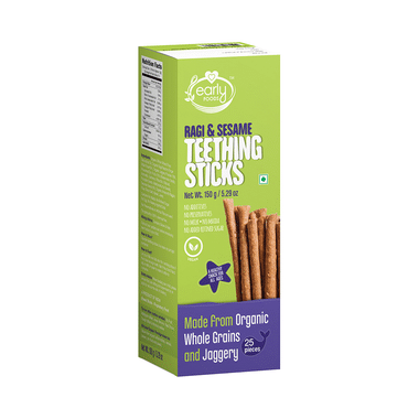 Early Foods Ragi & Sesame Teething Sticks (25 Each)