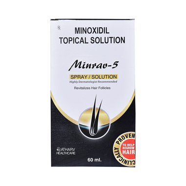 Atharv Healthcare Minrav 5 Minoxidil 5% Topical Solution