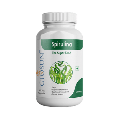 Giosun Spirulina 500mg Veg Capsule