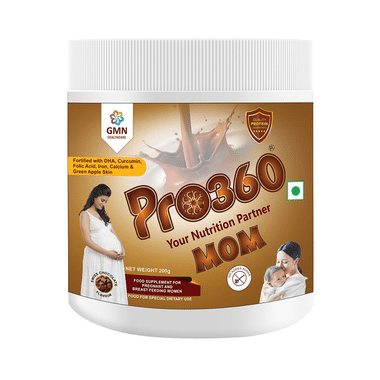 Pro360 Mom Protein Supplement for Pregnancy & Lactation | No Added Sugar | Flavour Swiss Chocolate