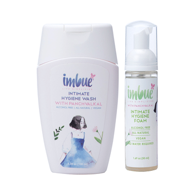 Imbue Combo Pack Of Intimate Hygiene Wash 100ml & Intimate Hygiene Foam 50ml