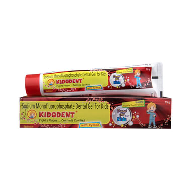 Kidodent Dental Gel With Xylitol For Kids | Fights Plaque & Cavities |