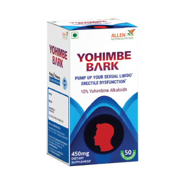 Allen Nutraceutical Yohimbe Bark 450mg Capsule