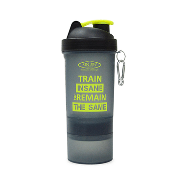 Sinew Nutrition All In One Smart Shaker Bottle Black
