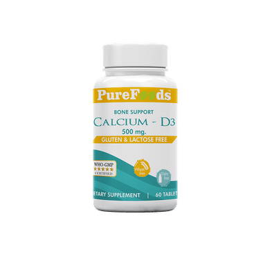 PureFoods Calcium Plus D3 (500mg) Tablet Gluten Free