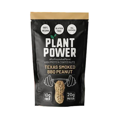 Plant Power High Protein Coated Nuts Texas Smoked BBQ Peanut