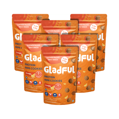 Gladful Protein Mini Cookies (75gm Each) Orangey