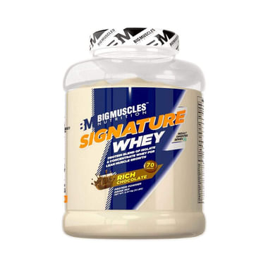 Big  Muscles Nutrition Signature Whey Protein Rich Chocolate