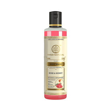 Khadi Naturals Ayurvedic Rose & Honey Bodywash - SLS Paraben Free