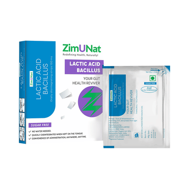 ZimUNat Lactic Acid Bacillus 150ms Orally Disintegrating Strip Sugar Free