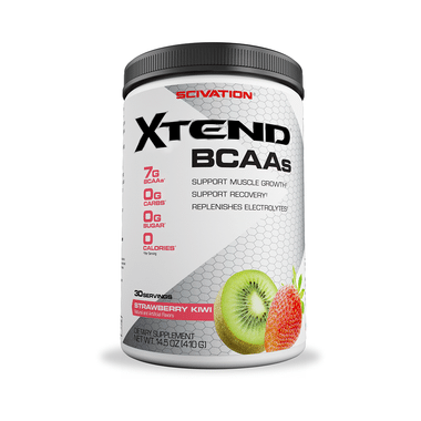 Scivation Xtend BCAA Powder With Electrolytes| For Muscle Growth & Recovery | Flavour Strawberry Kiwi
